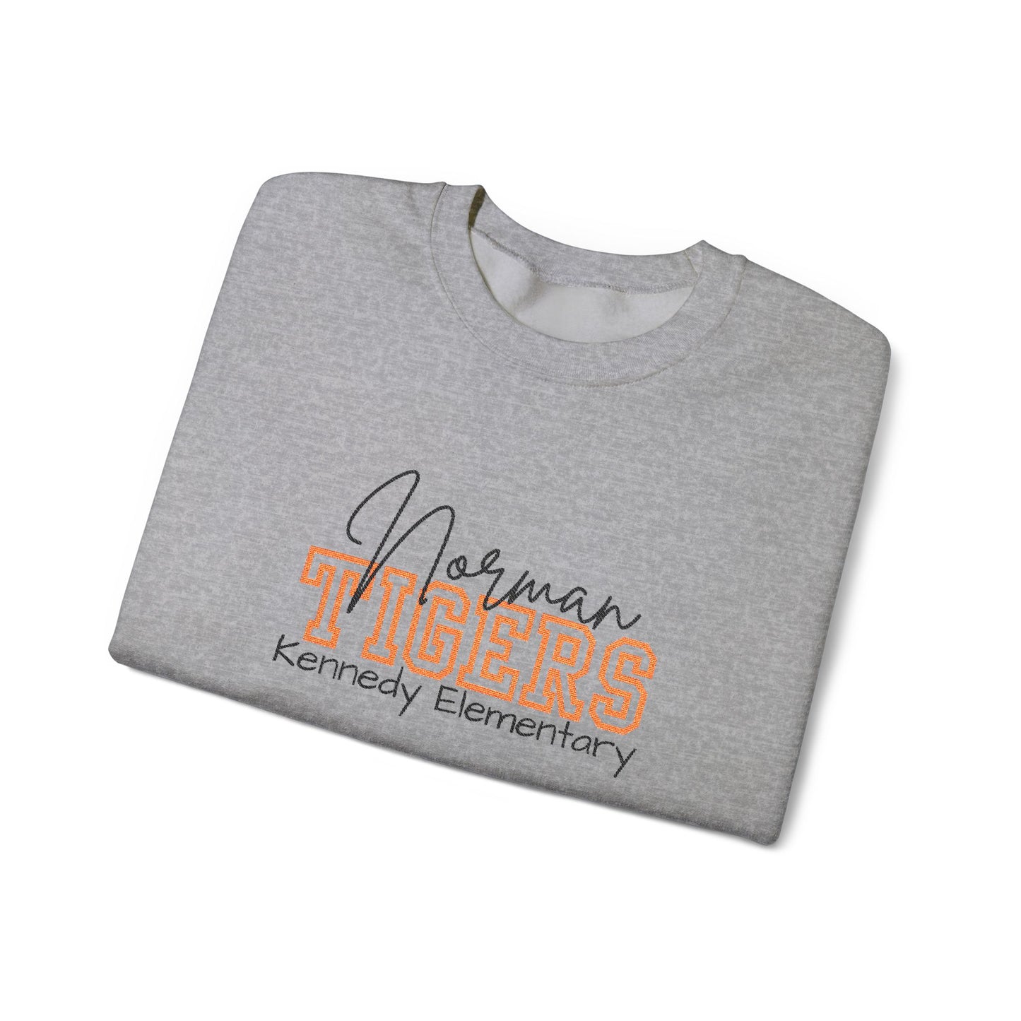 Personalized Embroidered Norman Tigers Crewneck Sweatshirt