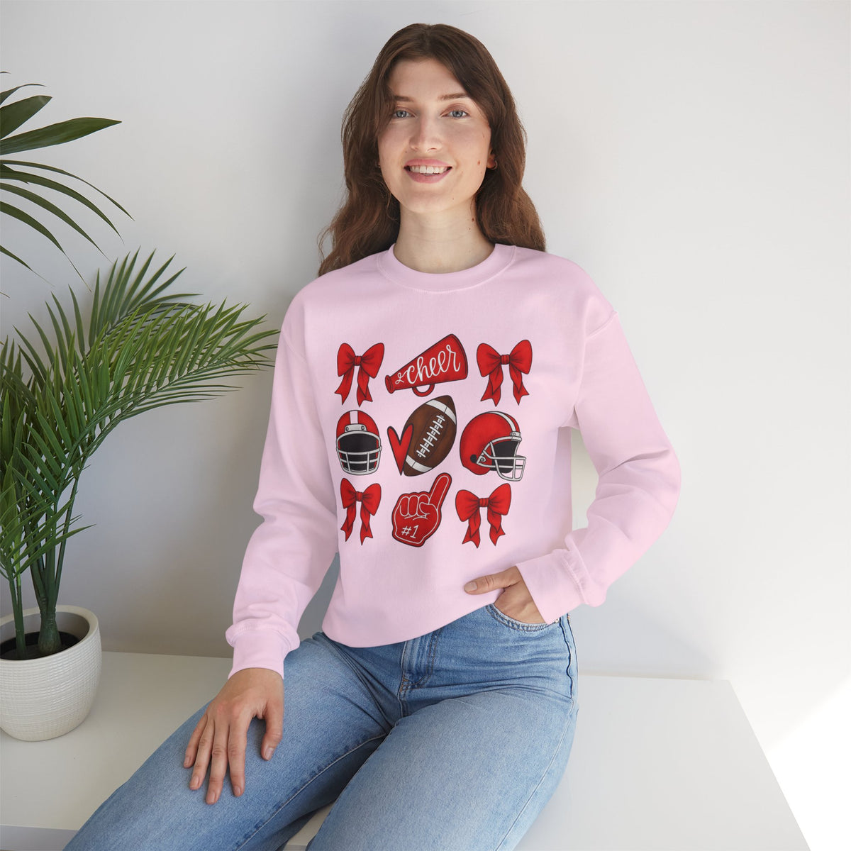 Bixby Spartan Cheer & Football Gildan Sweatshirt