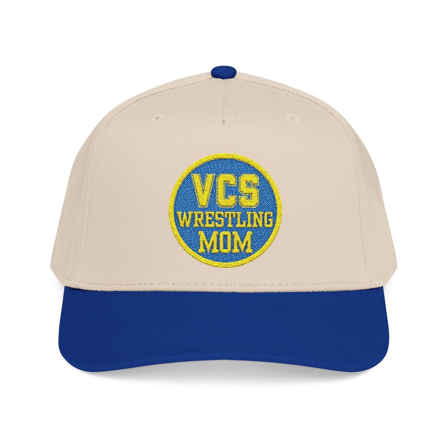 Wrestling Mom Baseball Cap – "VCS Wrestling Mom" Embroidered Mid-Profile Hat