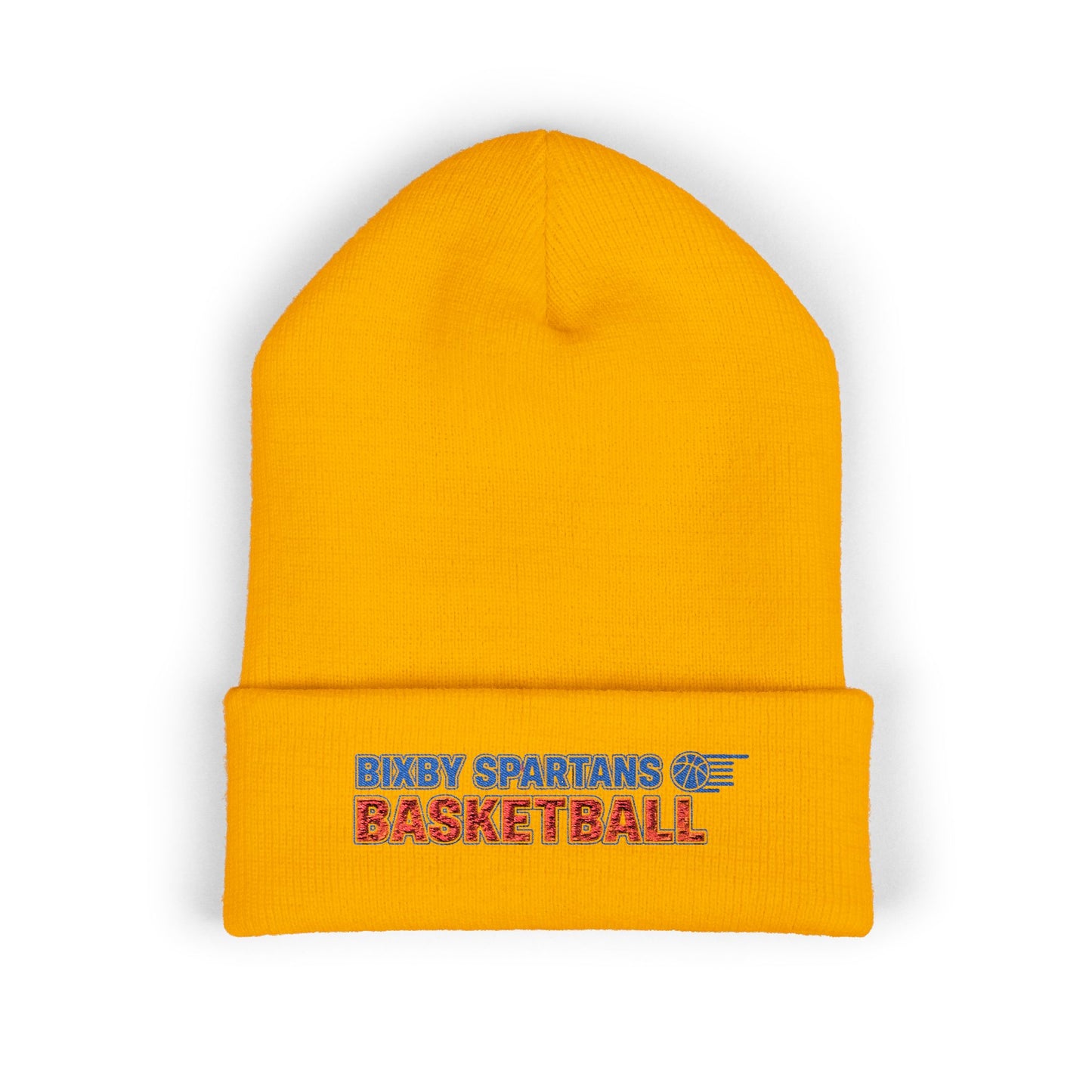 Bixby Spartan Basketball Embroidered Beanie