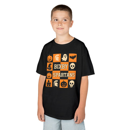 Spartan Halloween Checkerboard Youth Gildan Tee