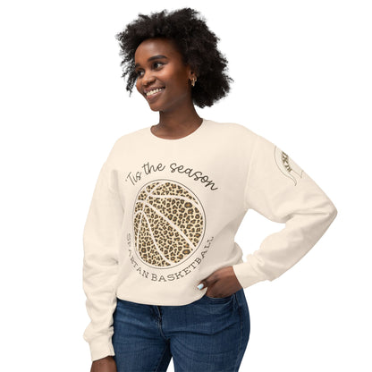 Spartan Basketball ‘Tis the Season Leopard Print Premium Comfort Colors Sweatshirt