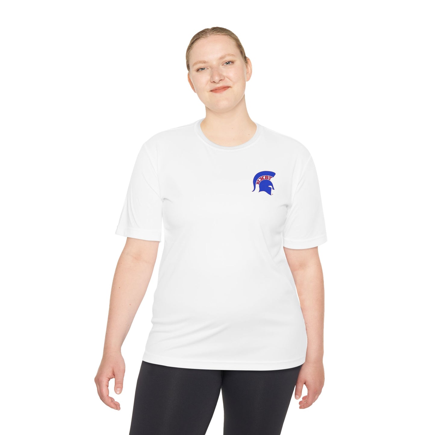 Spartan Blue Logo Adult Sport-Tek Tee