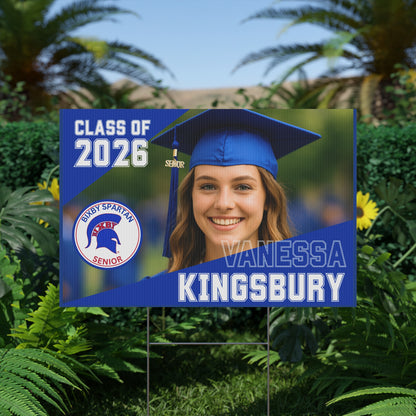 Bixby Spartan Senior Graduate Yard Sign