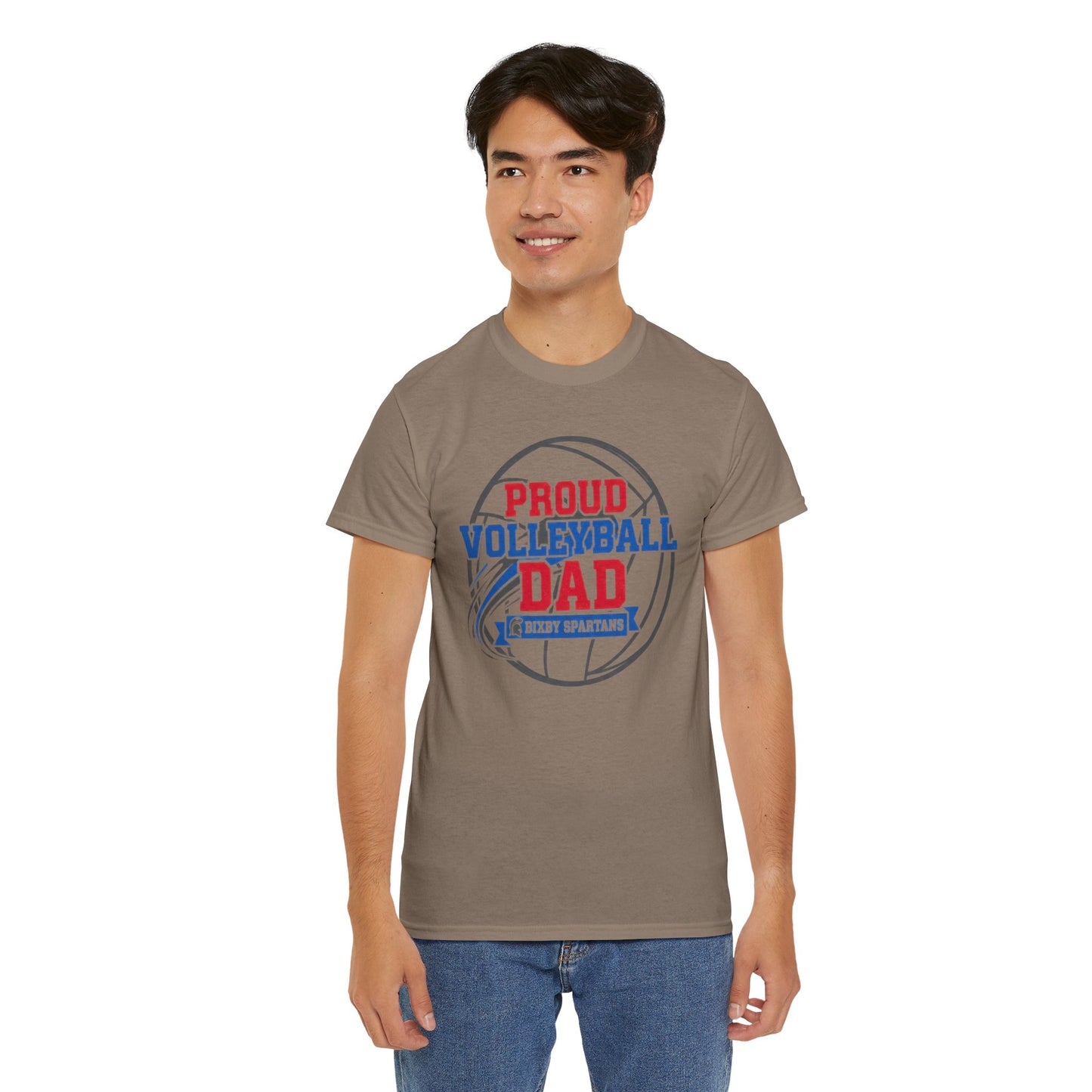 Bixby Spartan Volleyball Dad Tee