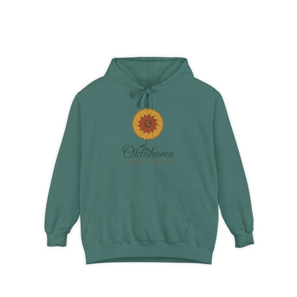 Indian Blanket Garden Script Oklahoma Hoodie | Comfort Colors