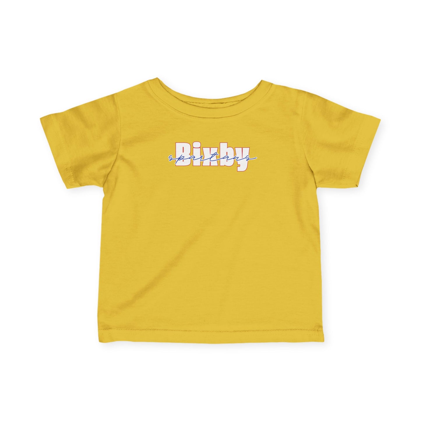 Bixby Spartans Cursive Infant Rabbit Skins Tee