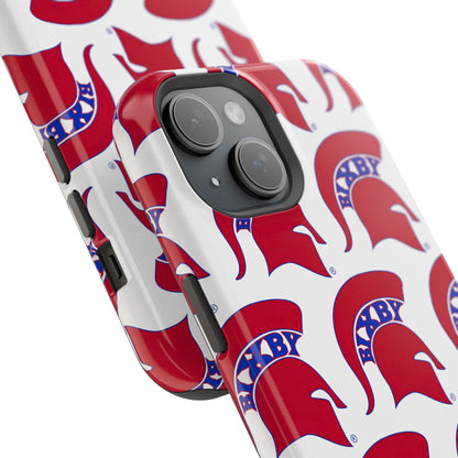 Bixby Spartan Red Logo Impact Resistant iPhone Case