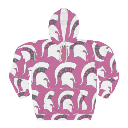 Bixby Spartan White Logo All Over Print Hoodie