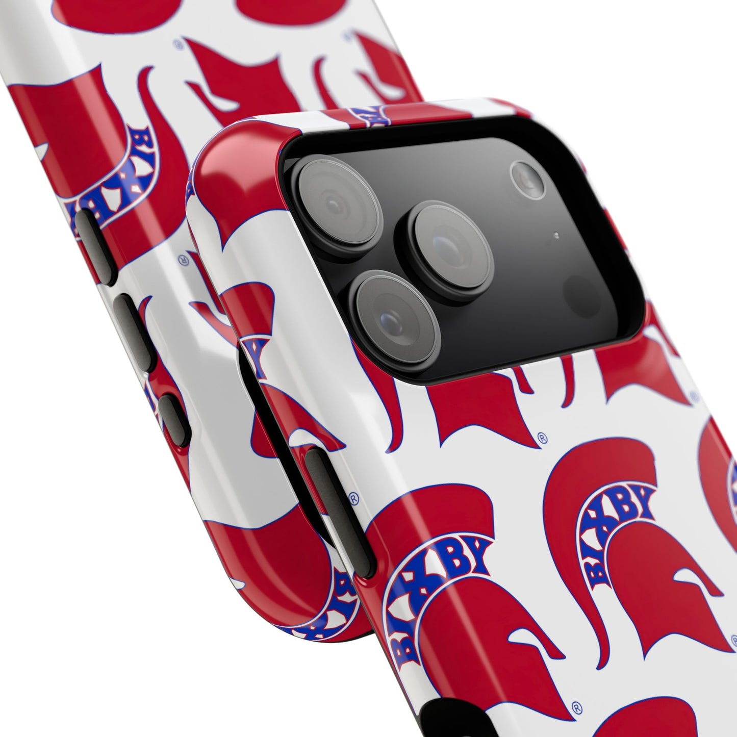Bixby Spartan Red Logo Impact Resistant iPhone Case