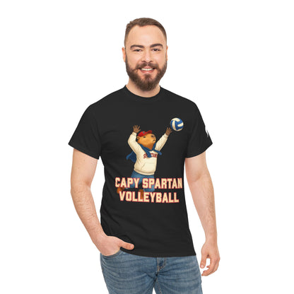 Capy Spartan Volleyball Gildan Tee