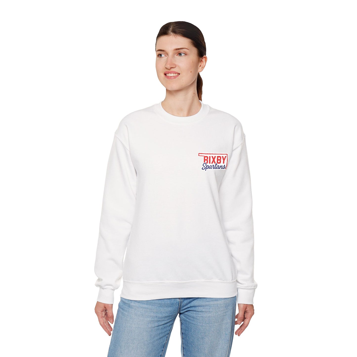 Bixby OK Spartans Embroidered Gildan Sweatshirt