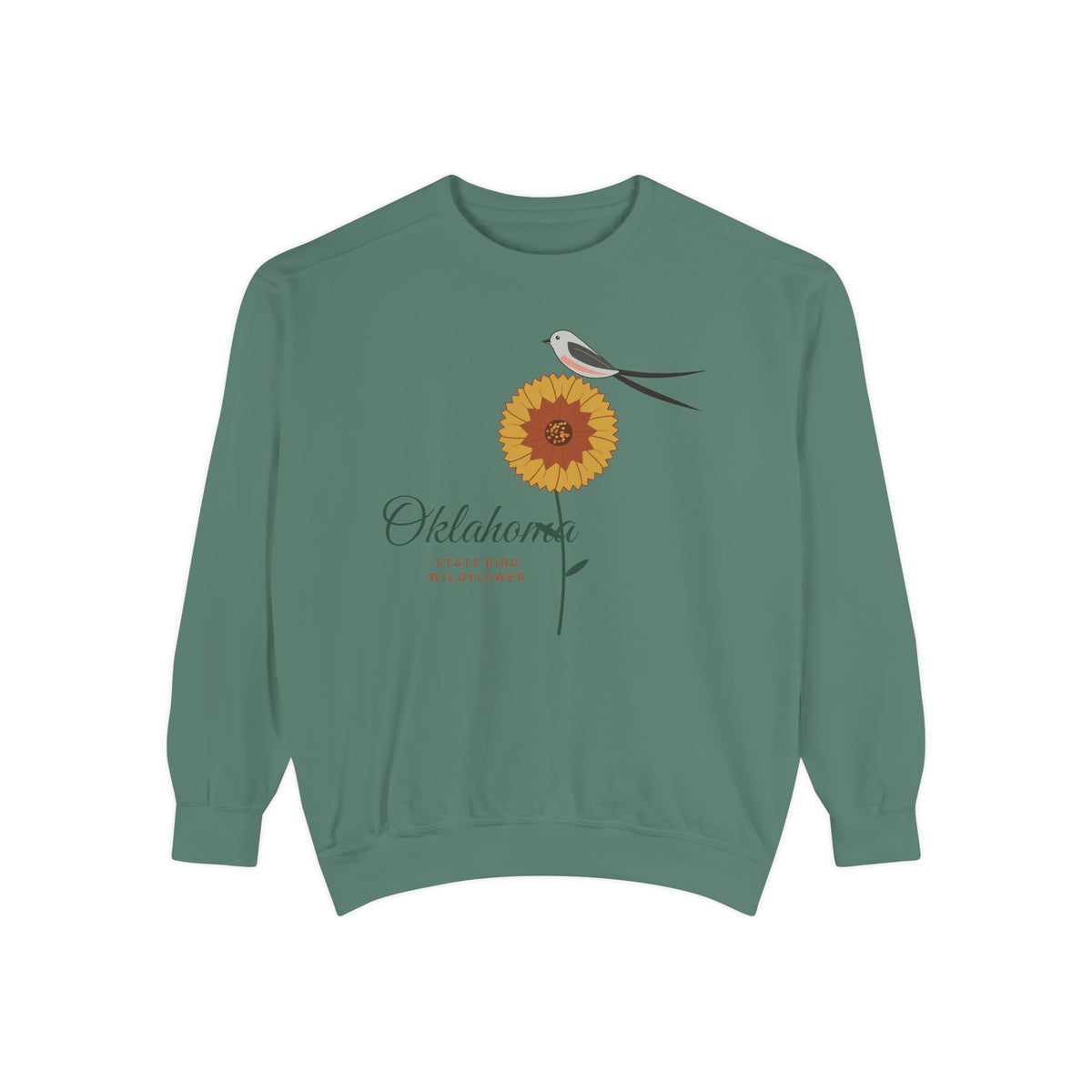 State Bird & Wildflower Oklahoma Crewneck Sweatshirt | Comfort Colors