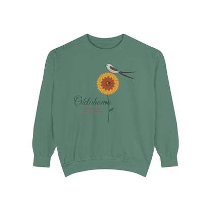 State Bird & Wildflower Oklahoma Crewneck Sweatshirt | Comfort Colors