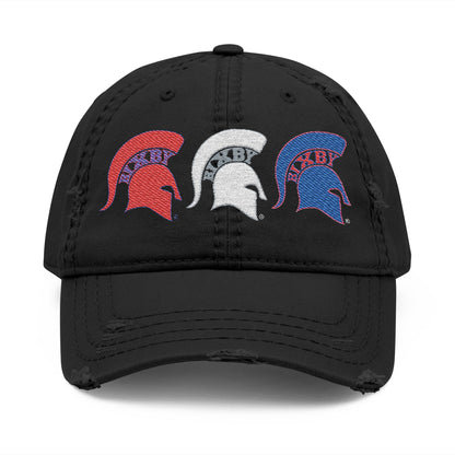 Spartan Logo Embroidered Distressed Ballcap