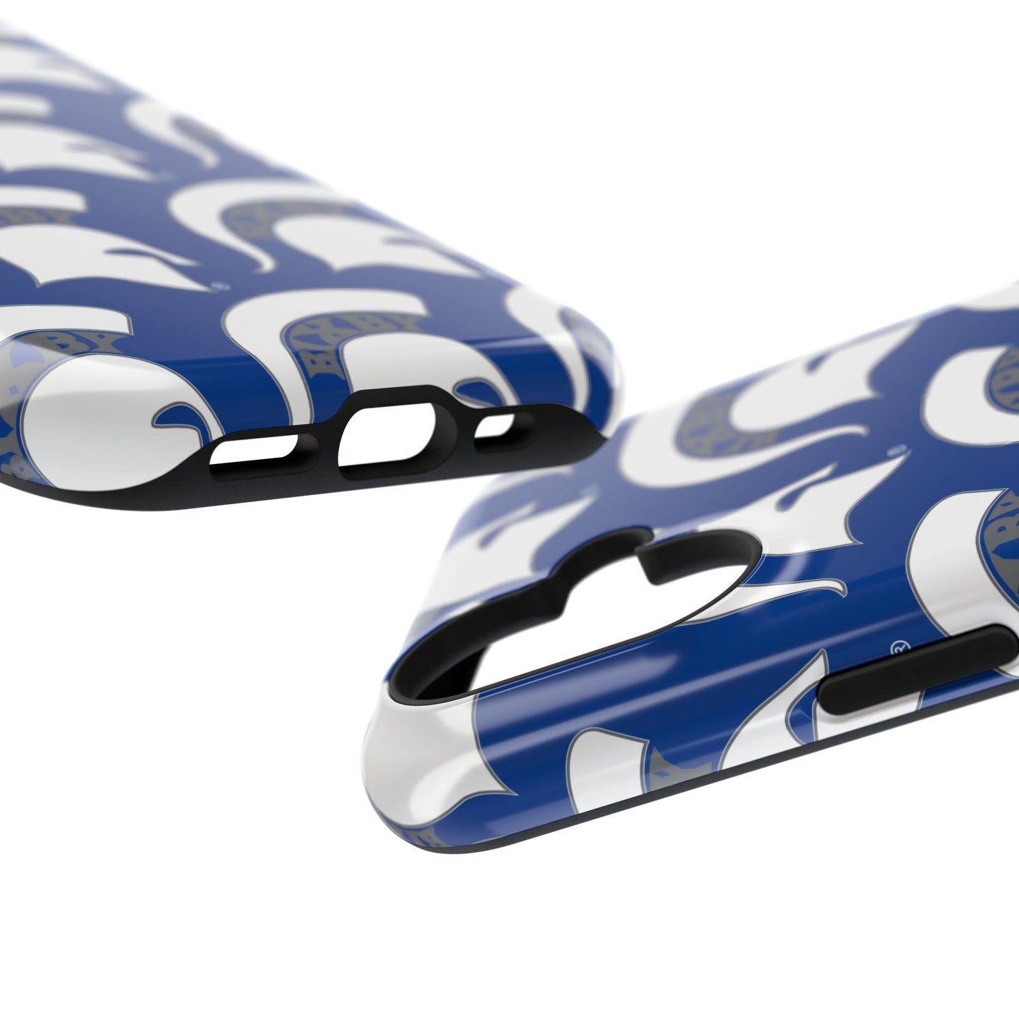 Bixby Spartan White Logo Impact Resistant iPhone Case