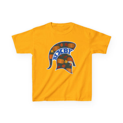 Bixby Spartans Pumpkin Patch Helmet Youth Tee – Kids Fall Game Day Shirt