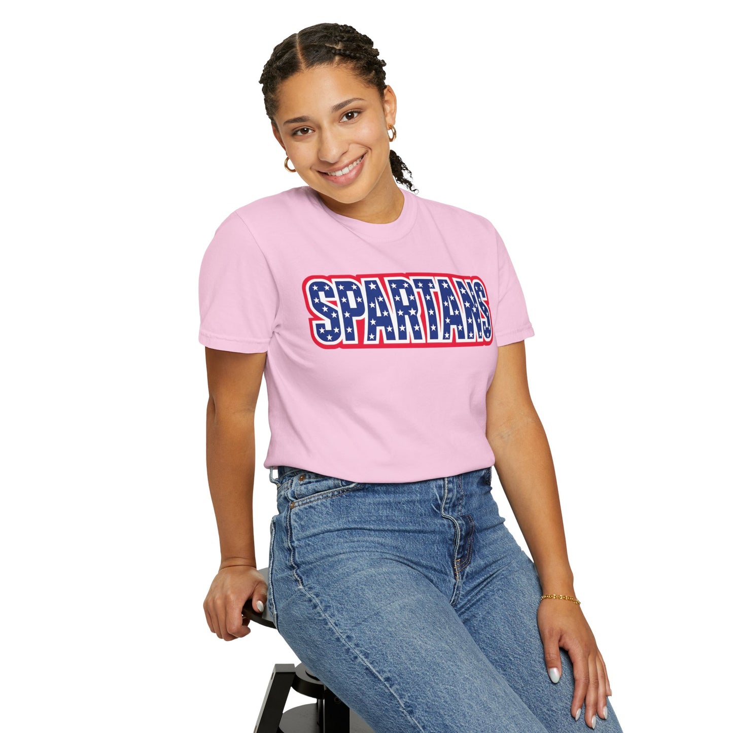 Spartans Patriotic Comfort Colors Tee