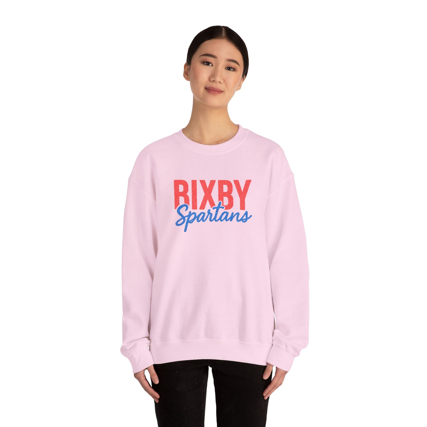 Bixby Spartans Embroidered Gildan Sweatshirt