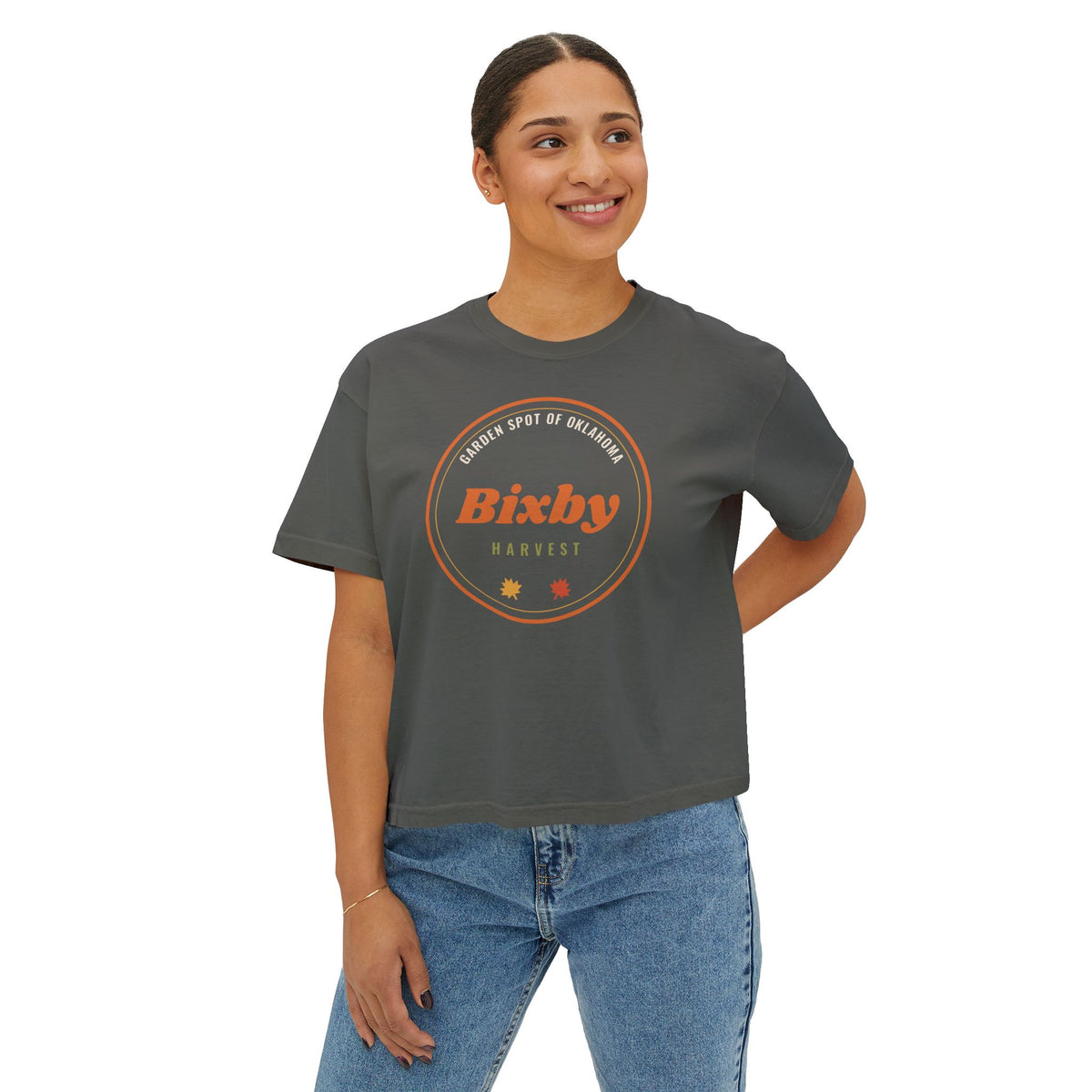 Garden Spot Harvest Badge Boxy Comfort Colors Tee