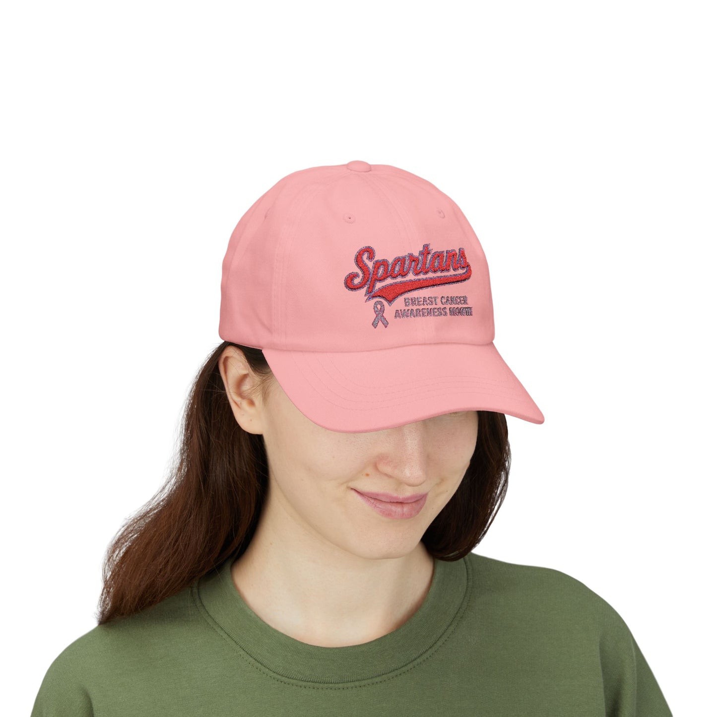 Spartan Breast Cancer Awareness Embroidered Classic Ballcap