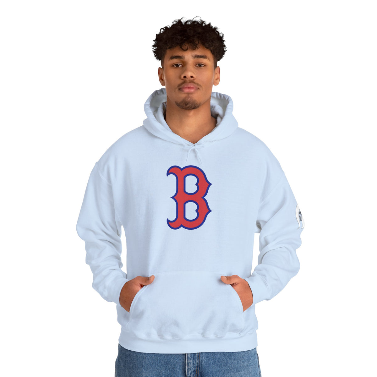 Bixby Spartans 'B' Logo With Sleeve Spartan Hoodie