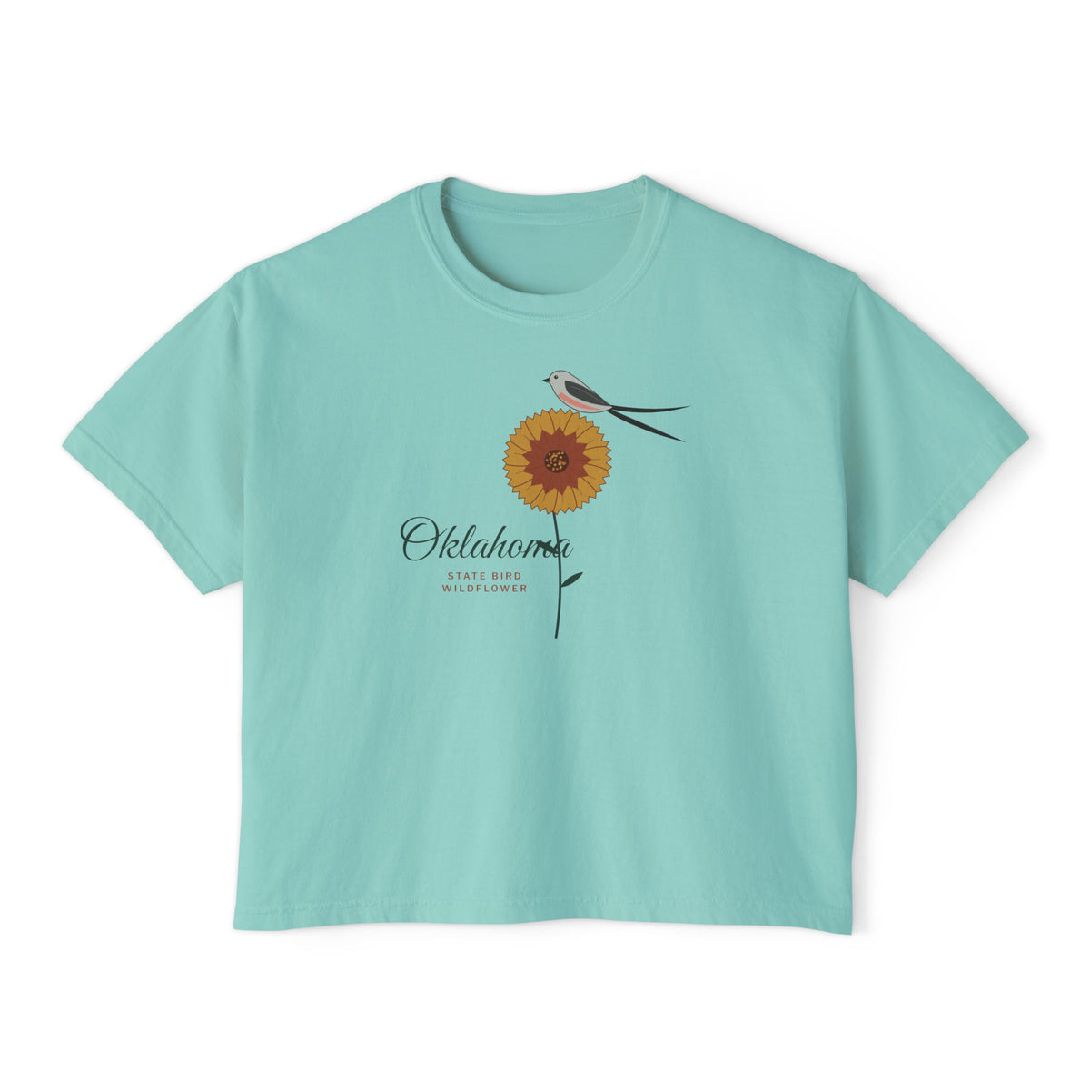 State Bird & Wildflower Oklahoma Boxy Comfort Colors Tee