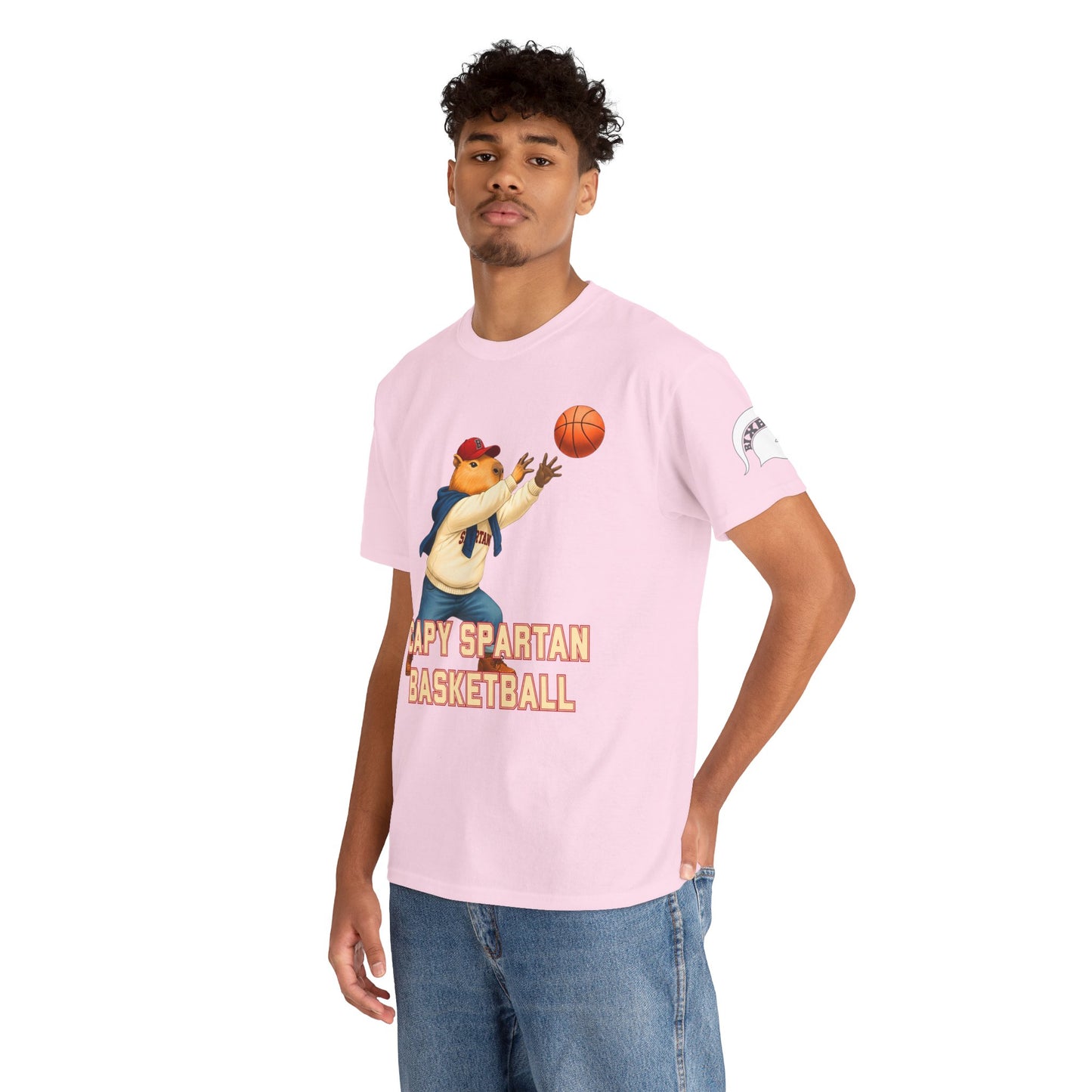 Capy Spartan Basketball Gildan Tee