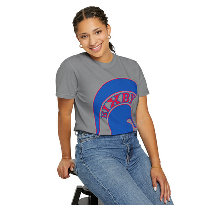 Bixby Spartan Blue Logo Comfort Colors Tee