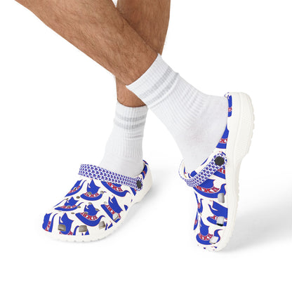 Spartan Blue Logo Crocs