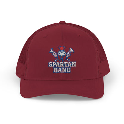 Spartan Band Embroidered Trucker Snapback