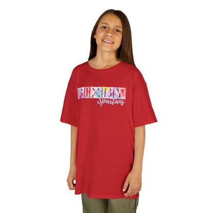Bixby Spartans Boxy Floral Youth Tee
