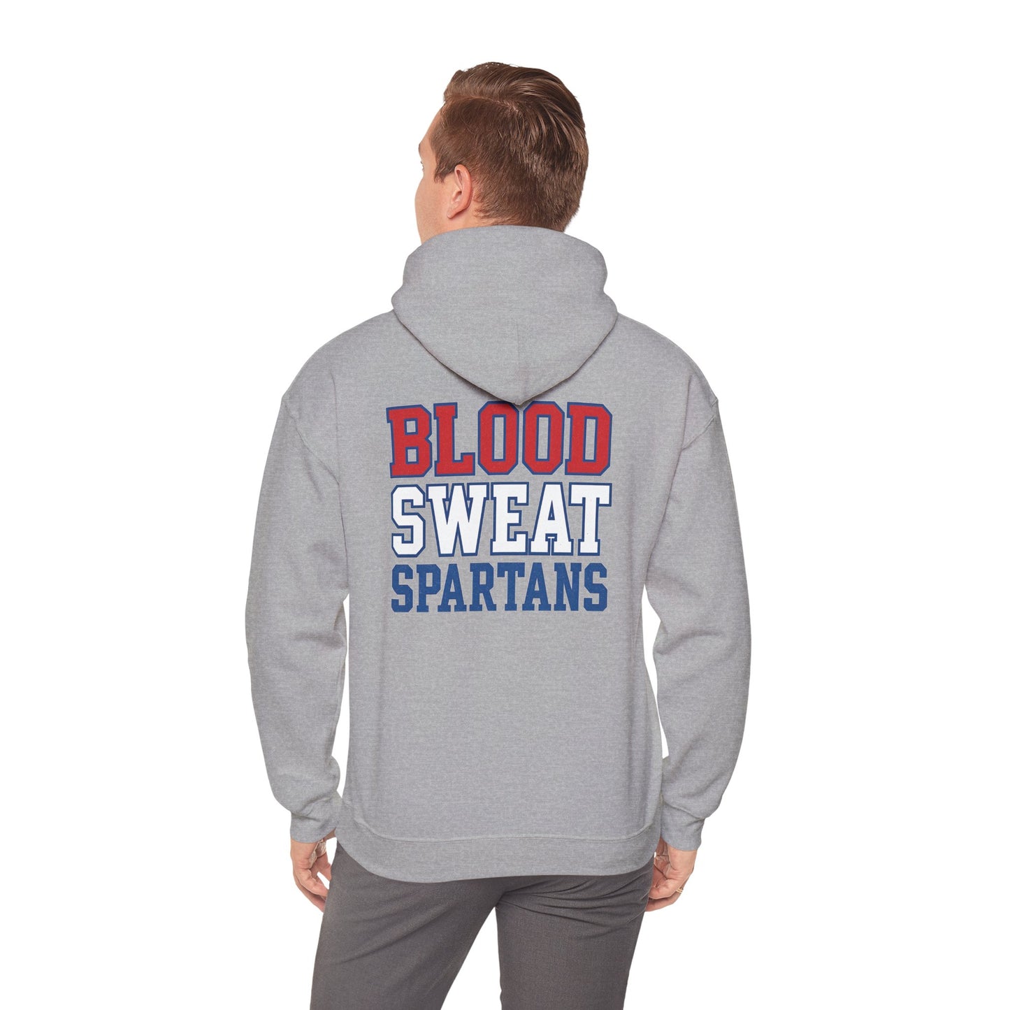 Blood Sweat Spartan Wrestling Gildan Hoodie