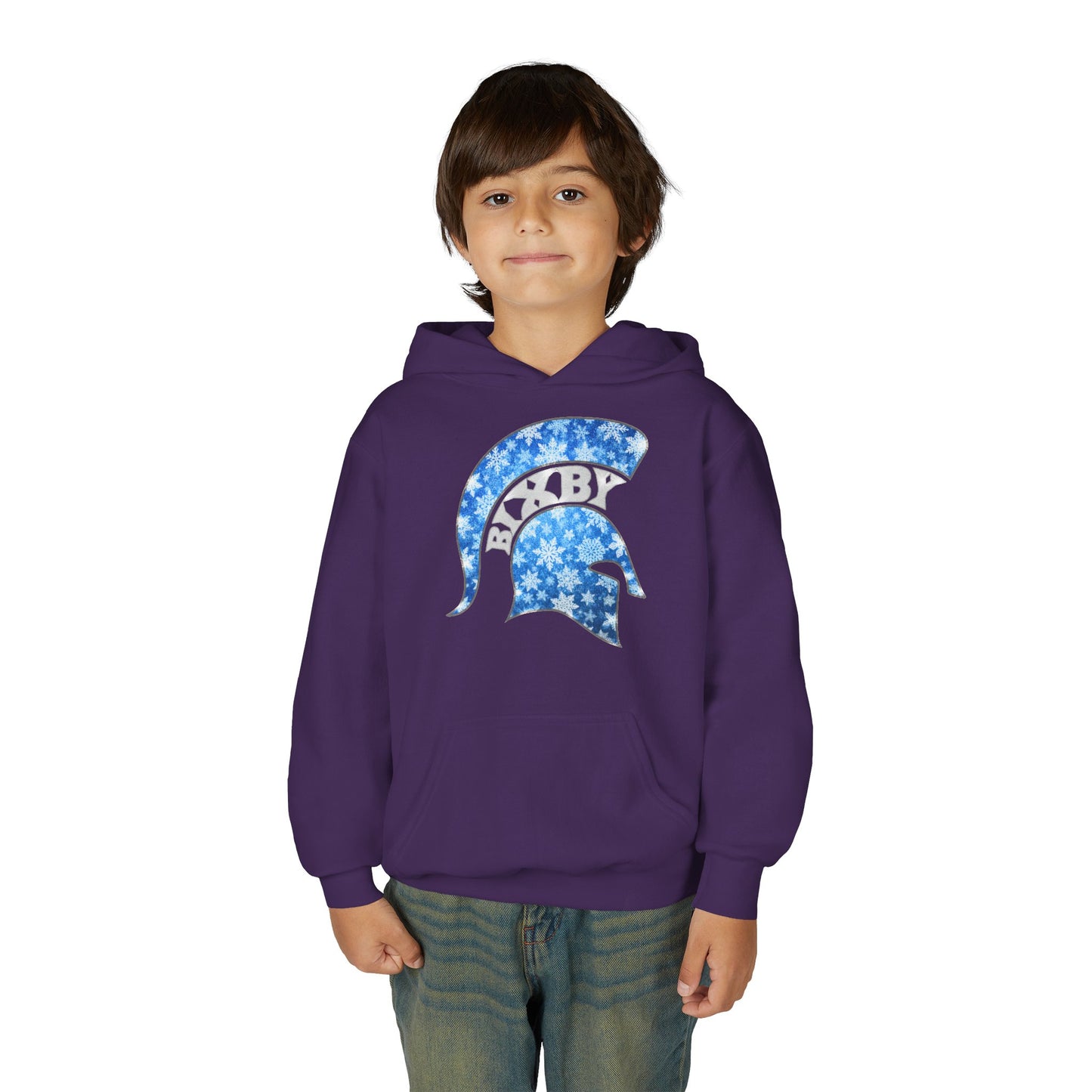 Bixby Spartan Winterfrost Youth Gildan Hoodie