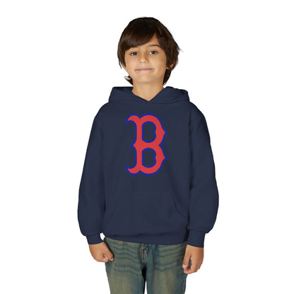 Youth Hoodie with Red & Blue 'B' Logo Youth Gildan Hoodie