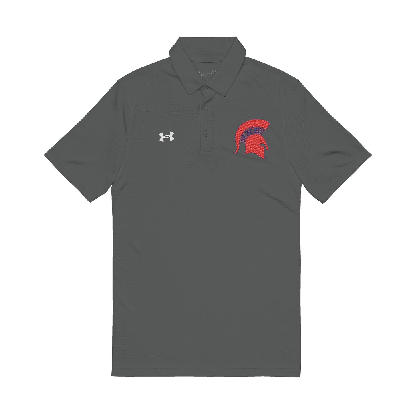 Bixby Under Armour Embroidered Red Logo Polo