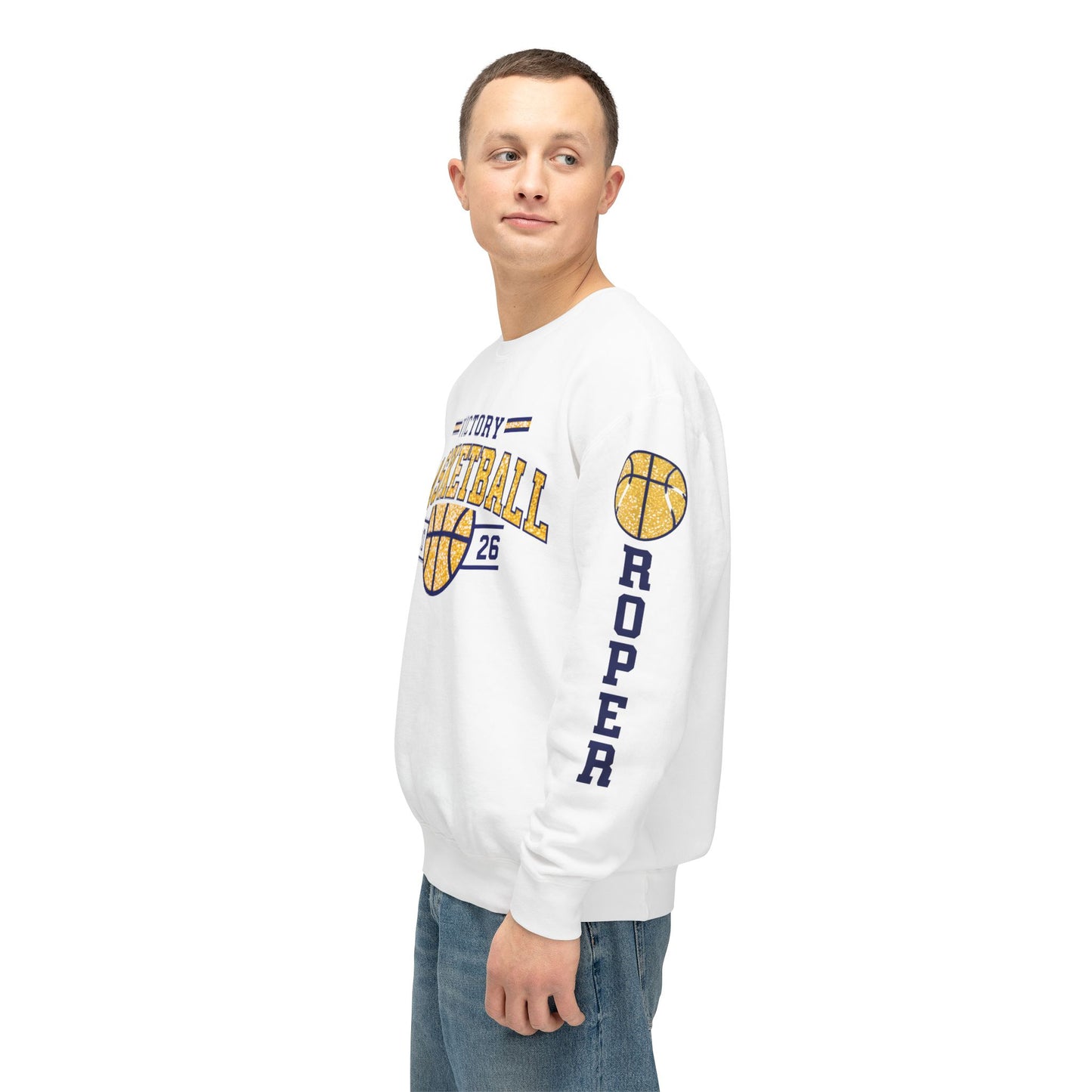 Victory Basketball Crewneck Comfort Colors Sweatshirt