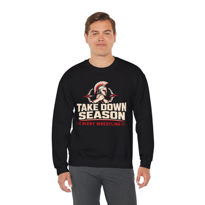 Bixby Spartans Take Down Season Wrestling - Bixby Wrestling Team Sweatshirt