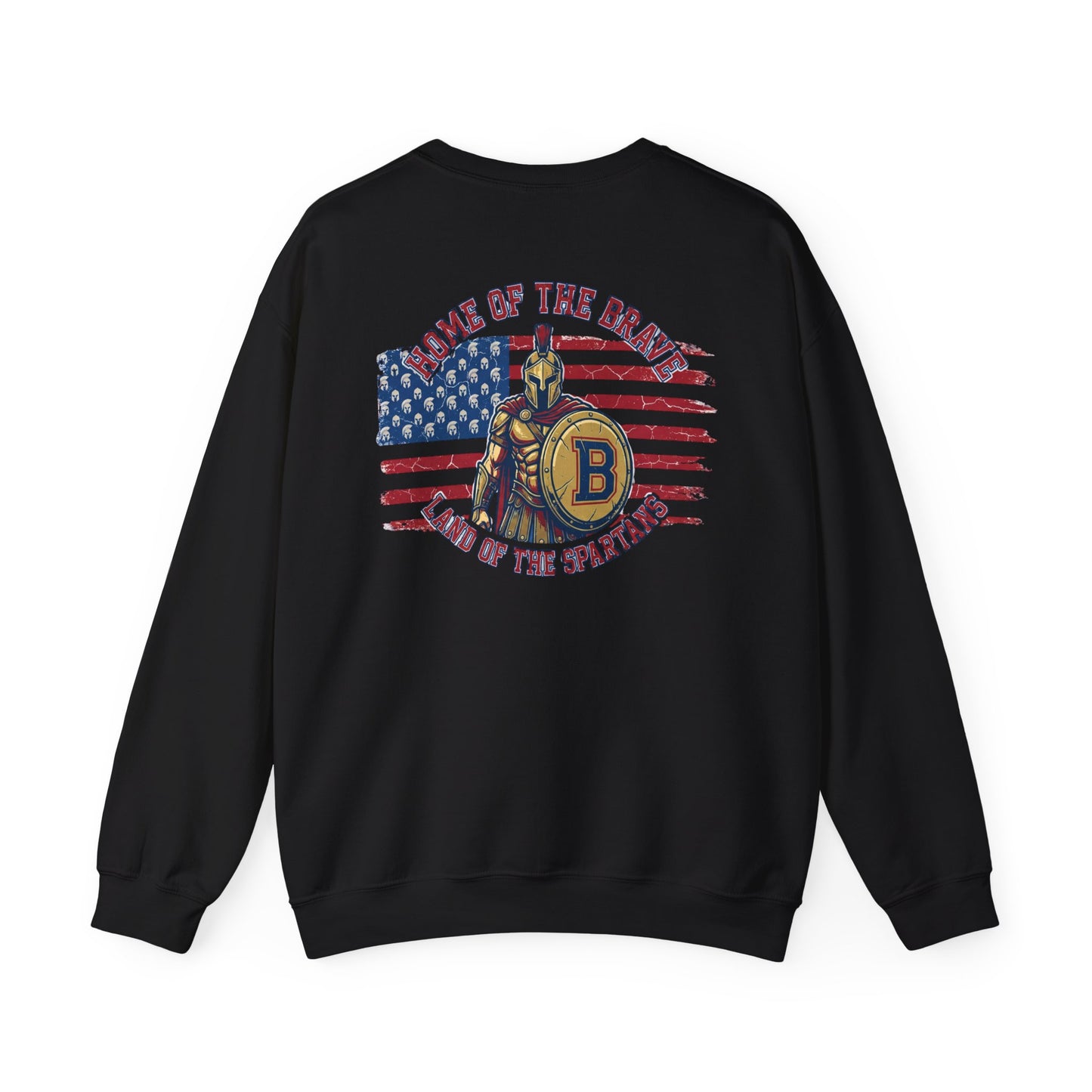 Patriotic Land of the Spartans Gildan Sweatshirt