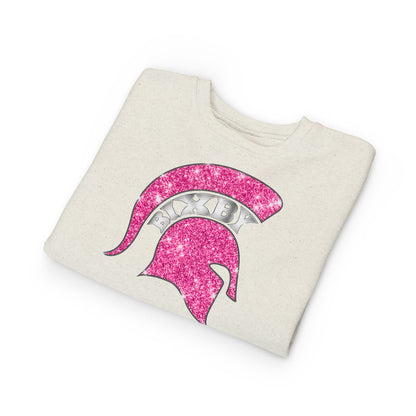 Bixby Spartan Pink Bling Toddler Rabbit Skins Sweatshirt