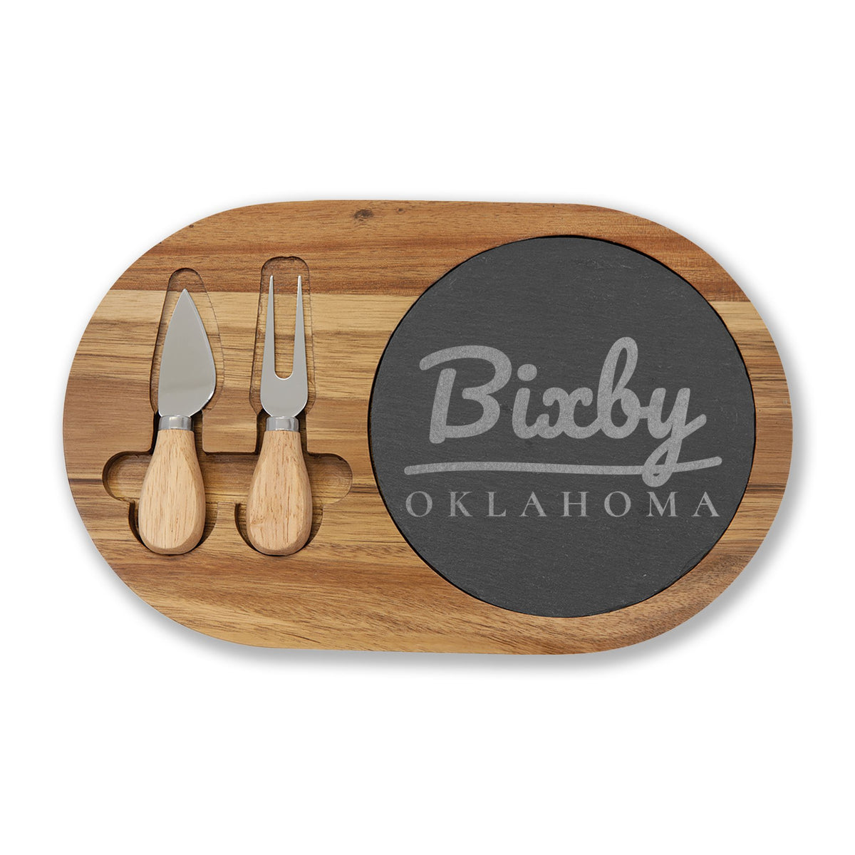 Bixby Garden Script Engraved Charcuterie Board