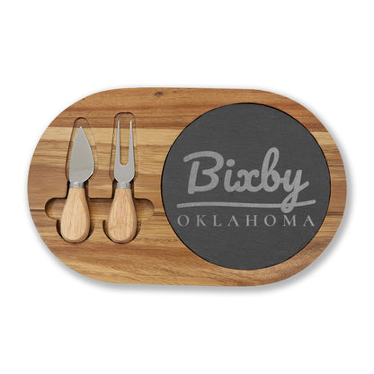 Bixby Garden Script Engraved Charcuterie Board