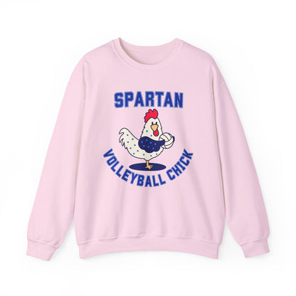 Bixby Spartan Volleyball Chick Gildan Sweatshirt
