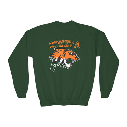 Coweta Tigers Youth Crewneck Gildan Sweatshirt