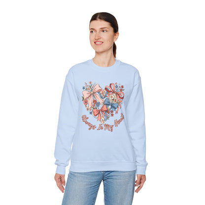 Always In My Heart Valentine's Personalizable Gildan Sweatshirt