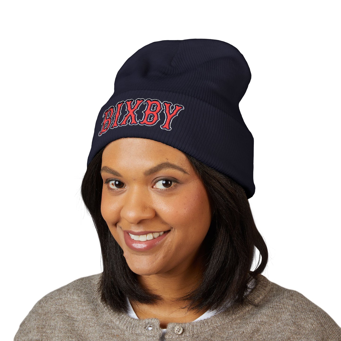 Bixby Embroidered Cuffed Cozy Beanie