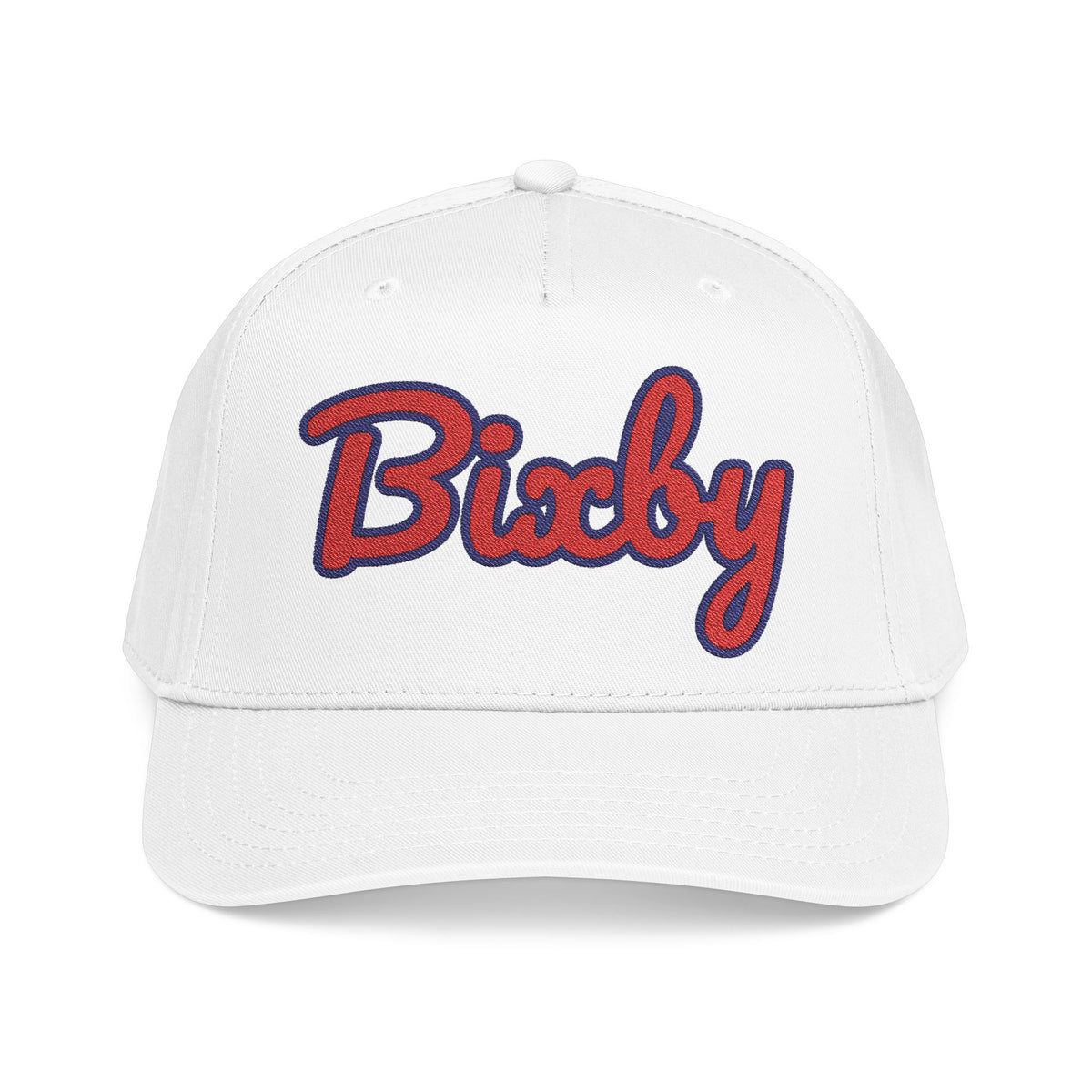 Bixby Spartans Embroidered Structured Ball Cap, Red Script Bixby
