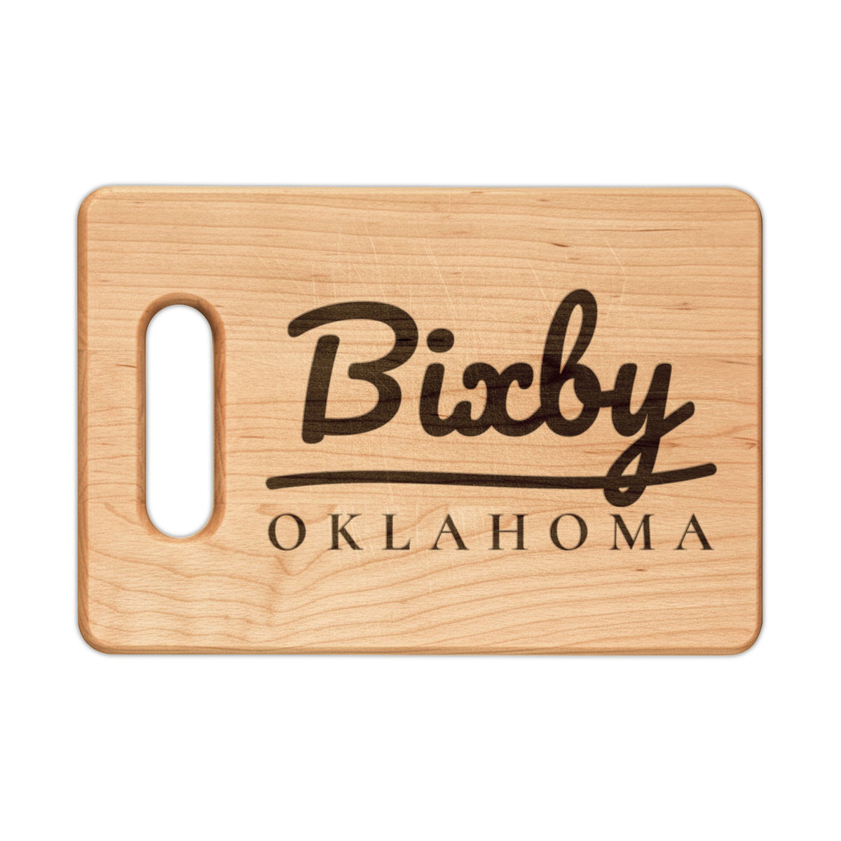 Bixby Garden Script Engraved Cutting Board