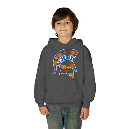 Bixby Spartans Pumpkin Patch Helmet Youth Hoodie – Kids Fall Game Day Hoodie