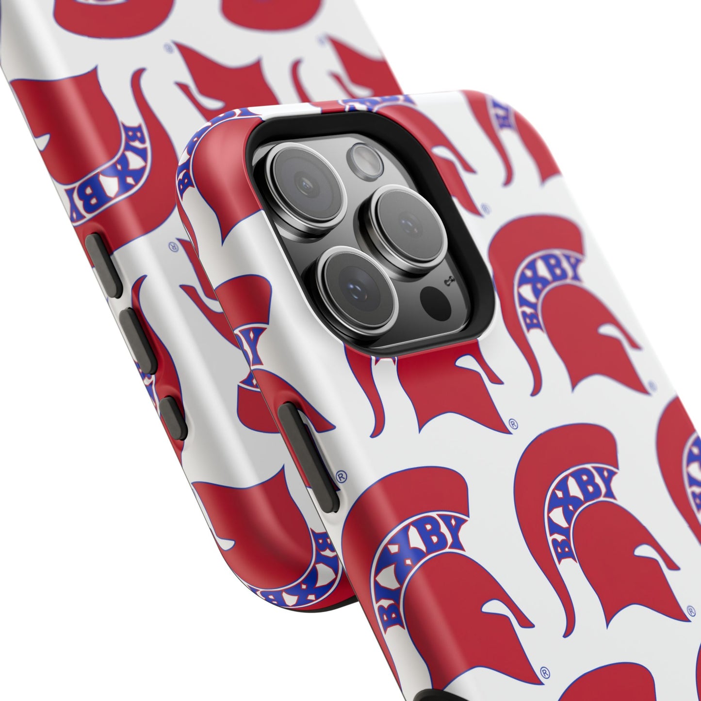 Bixby Spartan Red Logo Impact Resistant iPhone Case